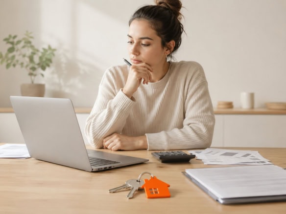 Persona comparando si comprar con crédito hipotecario o seguir alquilando en 2026